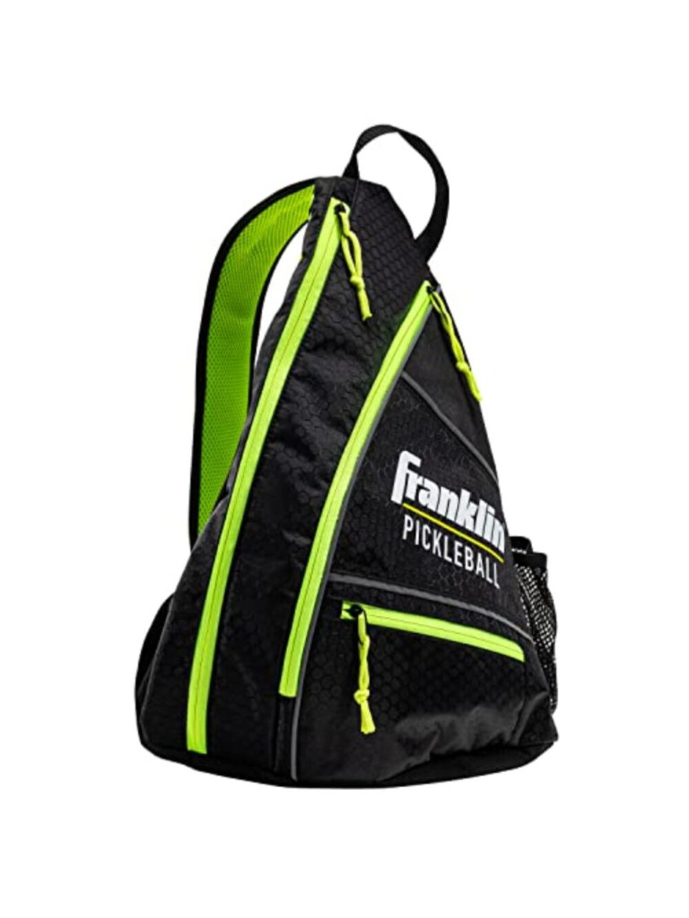 Pickleball Sling Bag Holds 6 Paddles Polyester Adjustable Strap Fence Hook